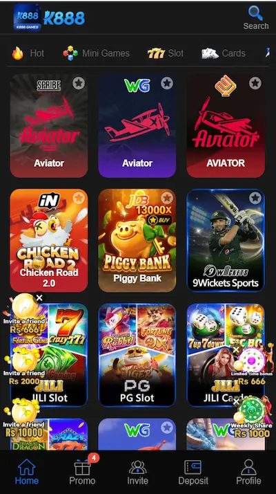 K888 app login