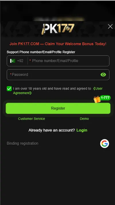 pk177 apk login